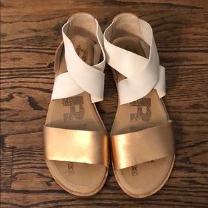 Sorel Ella Sandal Copper/Cream women size 7.5